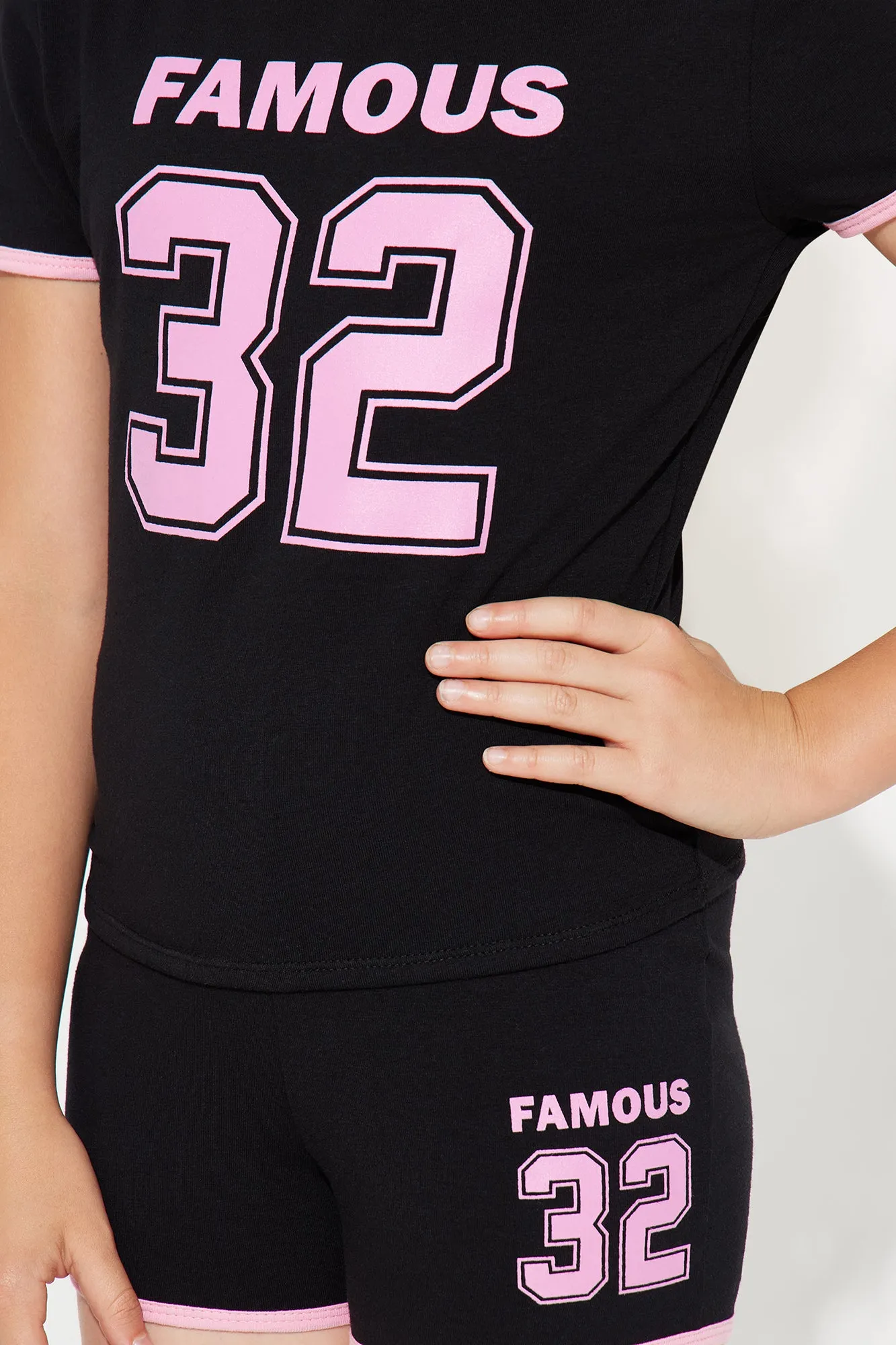 Mini Almost Famous Short Set - Black/combo