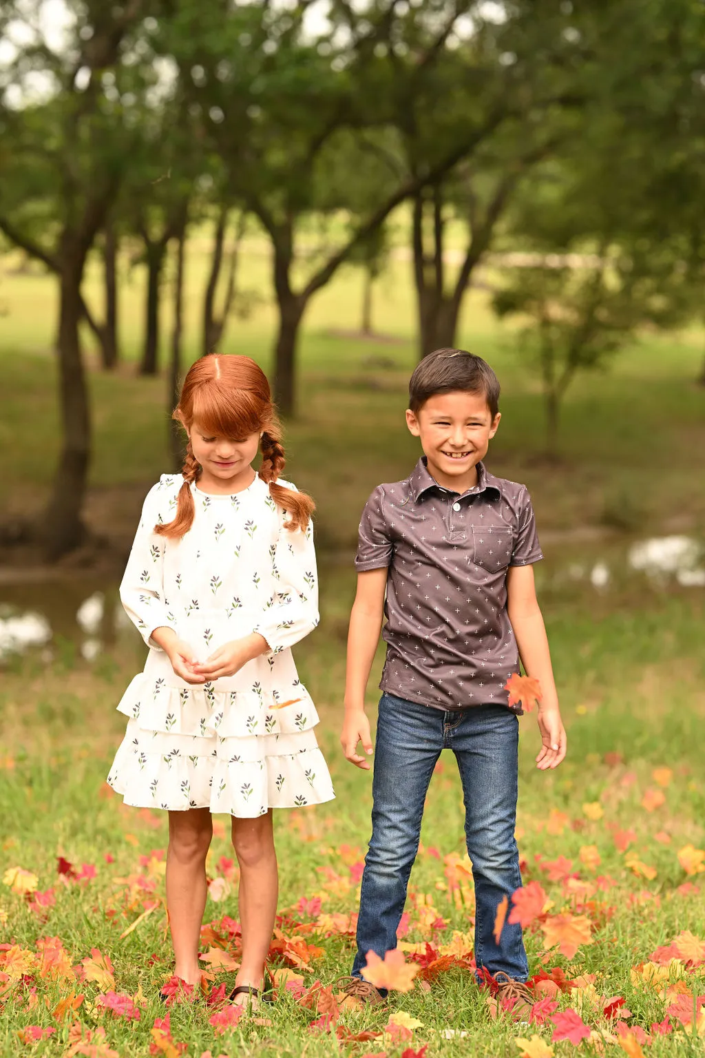 Mini Charlotte Ruffle Tier Dress - Earthy Floral