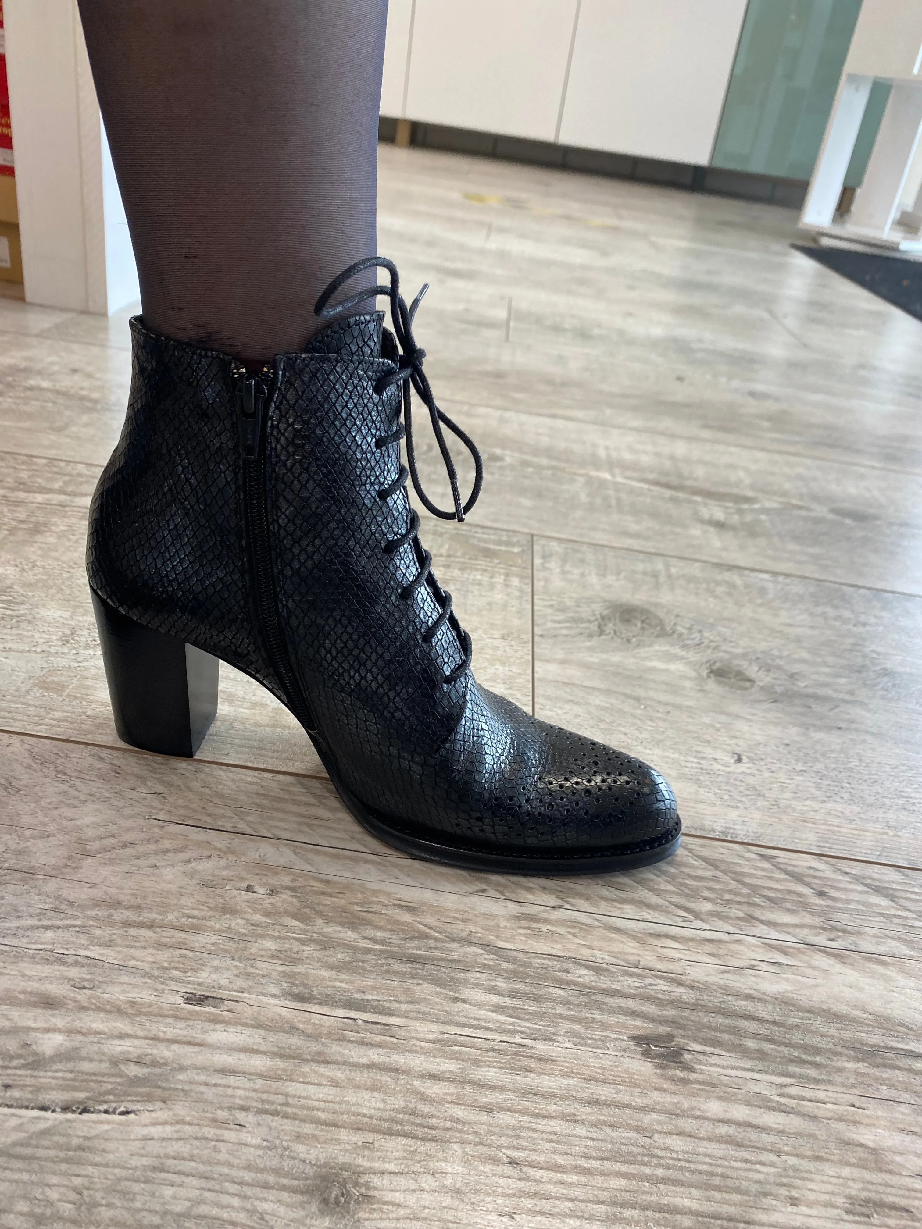 MURATTI CHARLOTTE noir argent BOTTINES TALON