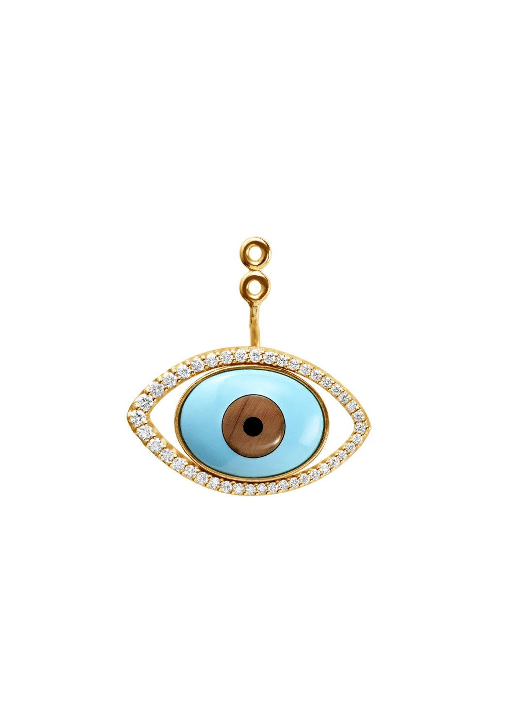 Ole Lynggaard 18KYG Evil Eye Diamond Earring Pendants