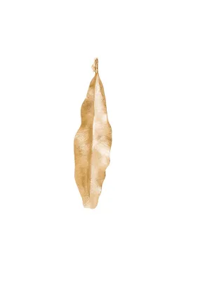 Ole Lynggaard Leaves 18KYG Leaf Pendant | 7cm