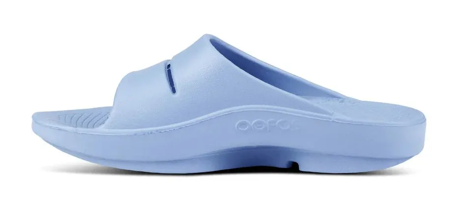 Oofos Ooahh Recovery Slide Sandal - Neptune Blue