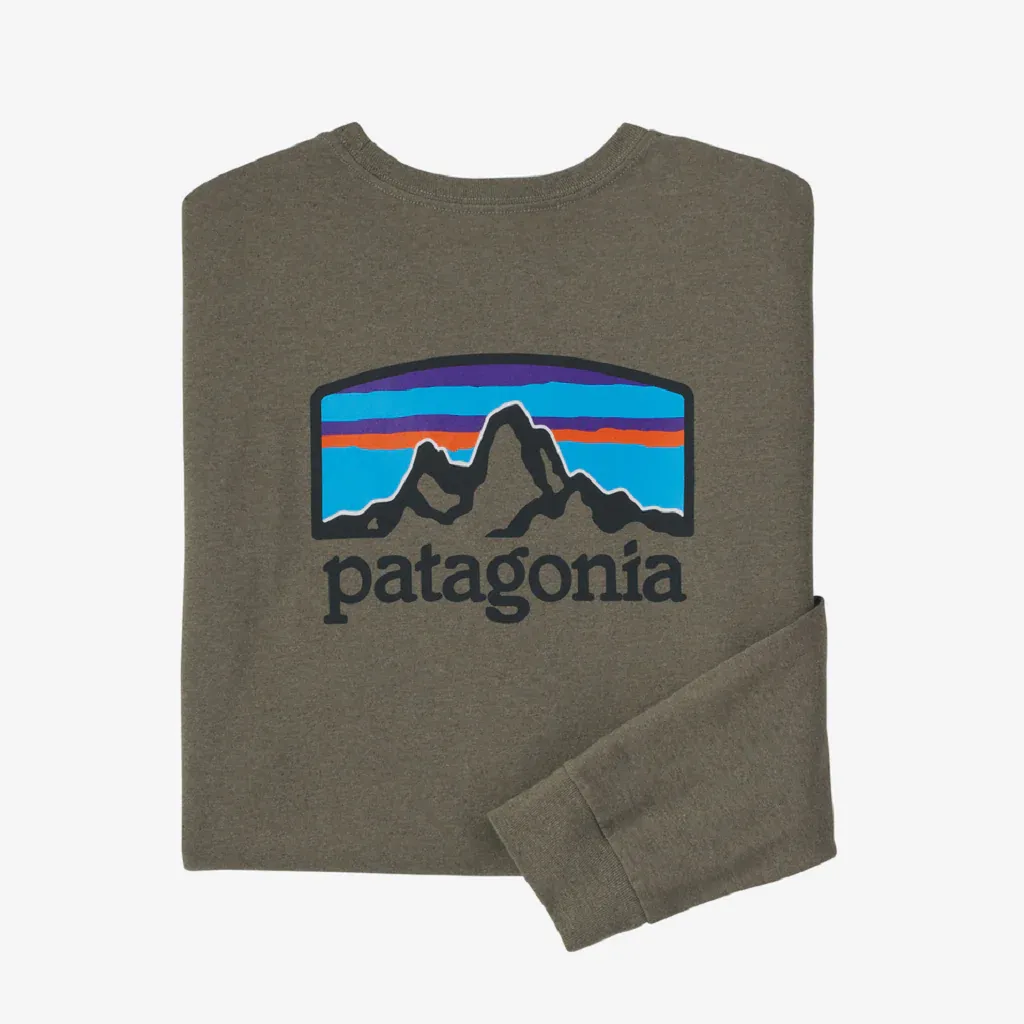 Patagonia Men's Long Sleeve Fitz Roy Horizons Responsibili-Tee - Past Season