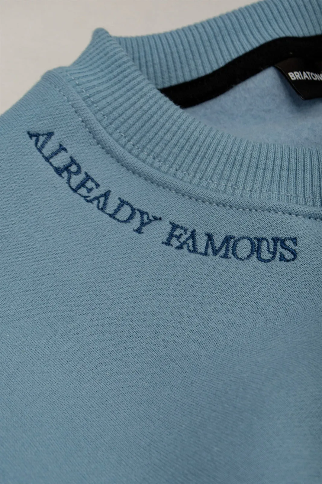 Polera Sweatshirt Famous Celeste