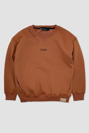 Polera Sweatshirt Famous Naranja