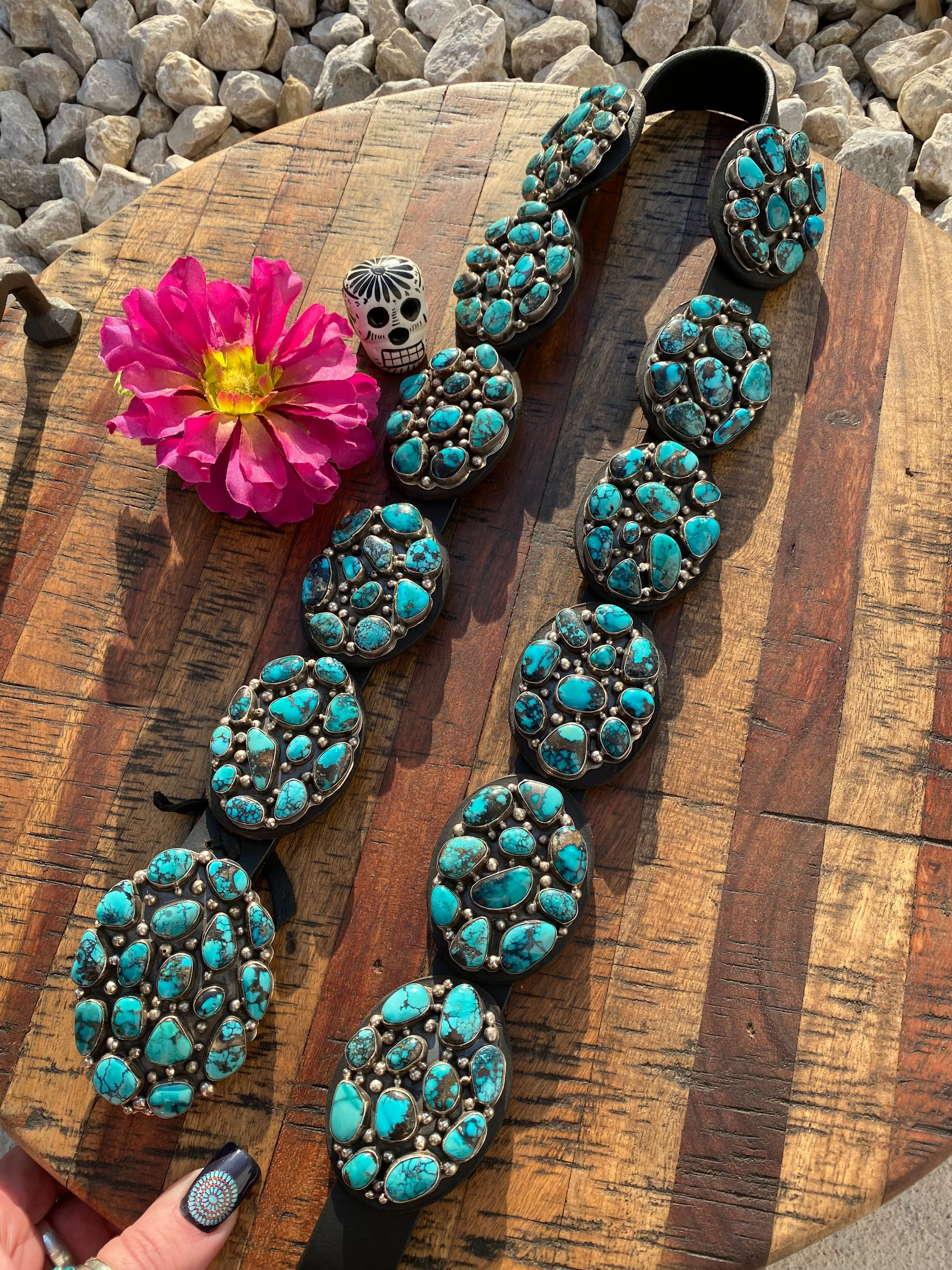 The "Boaz" Turquoise Cluster Belt