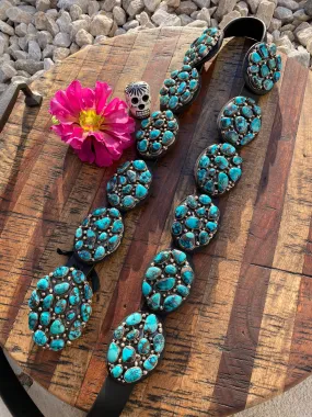 The "Boaz" Turquoise Cluster Belt