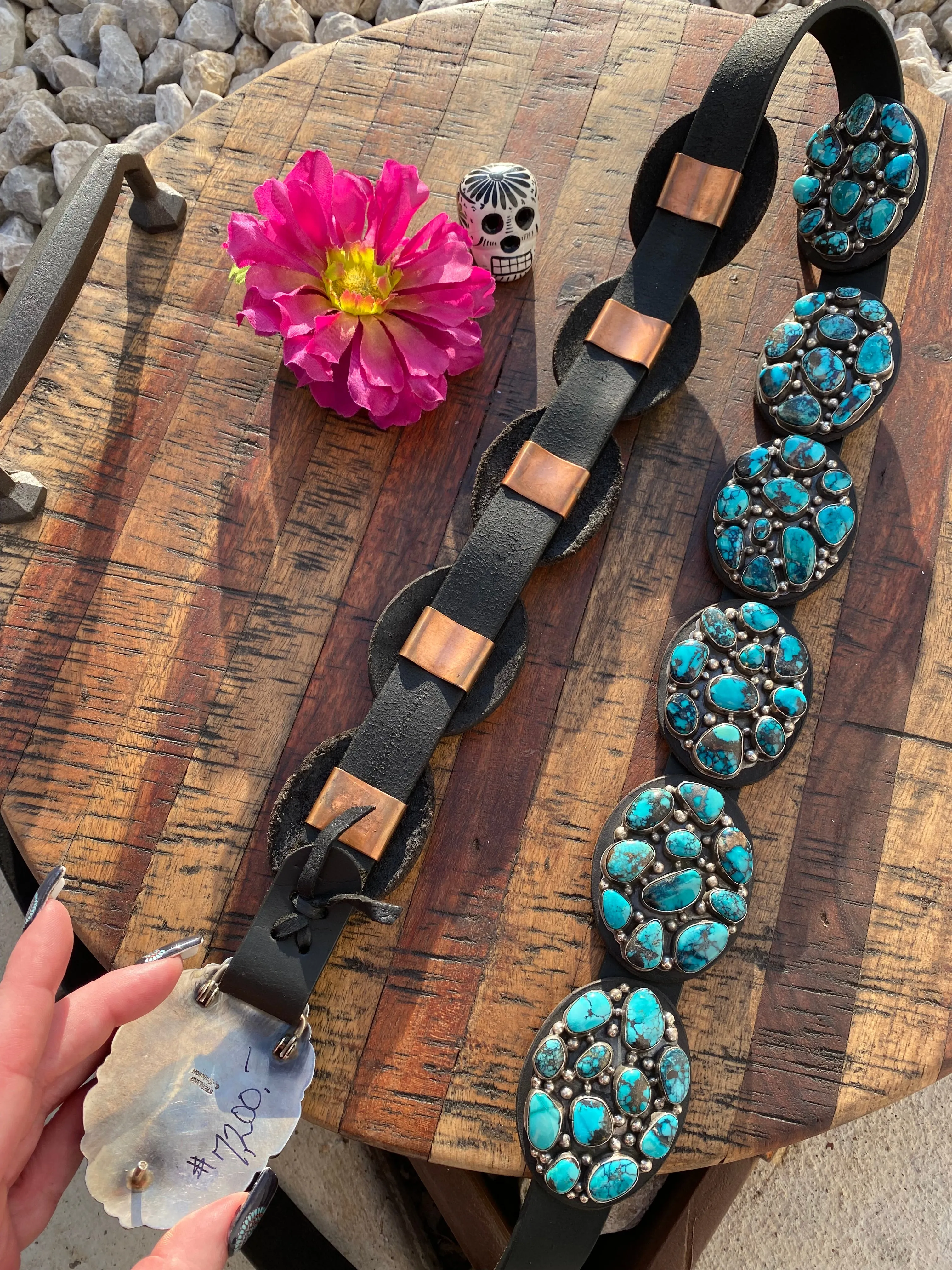 The "Boaz" Turquoise Cluster Belt