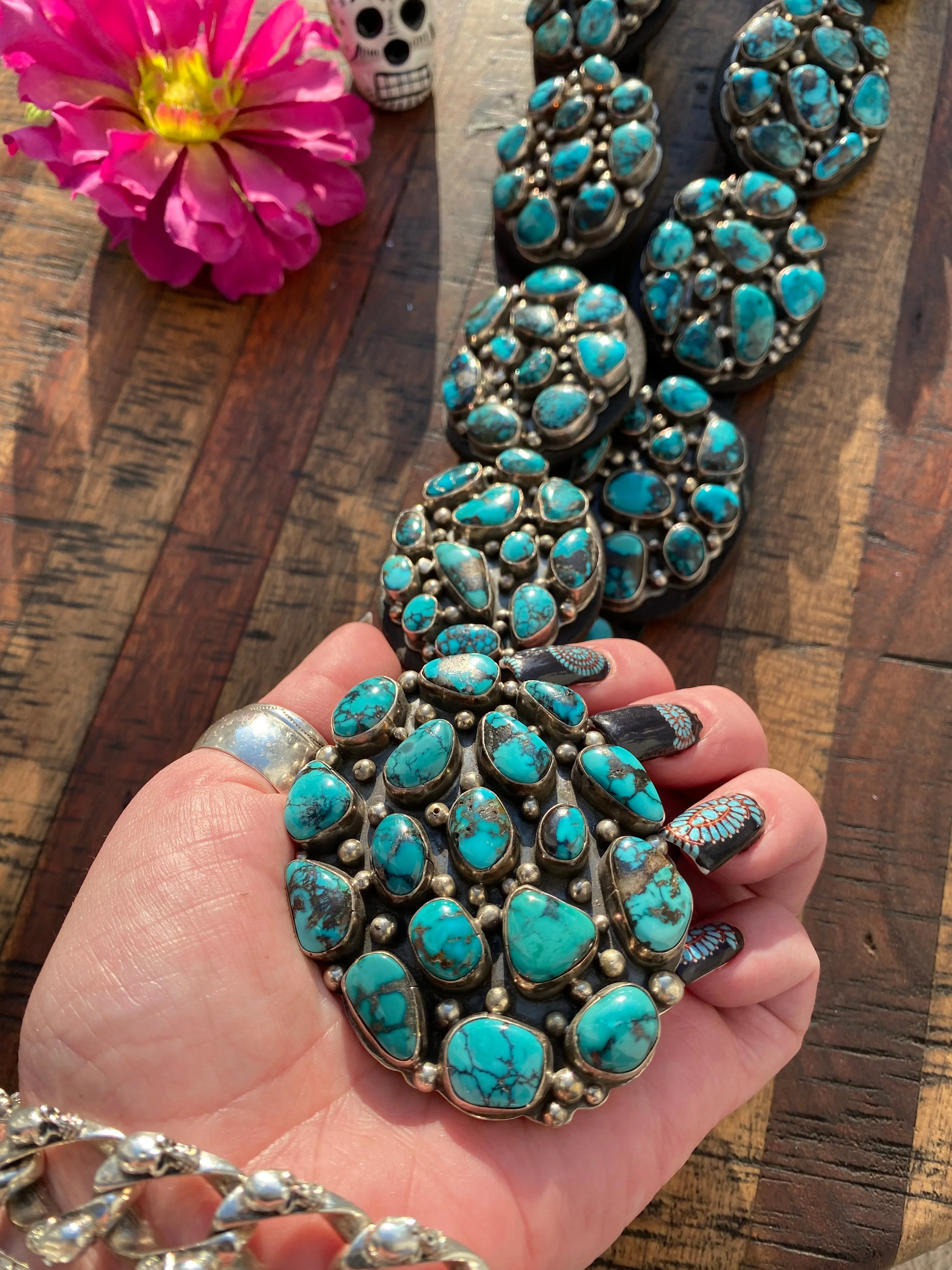 The "Boaz" Turquoise Cluster Belt