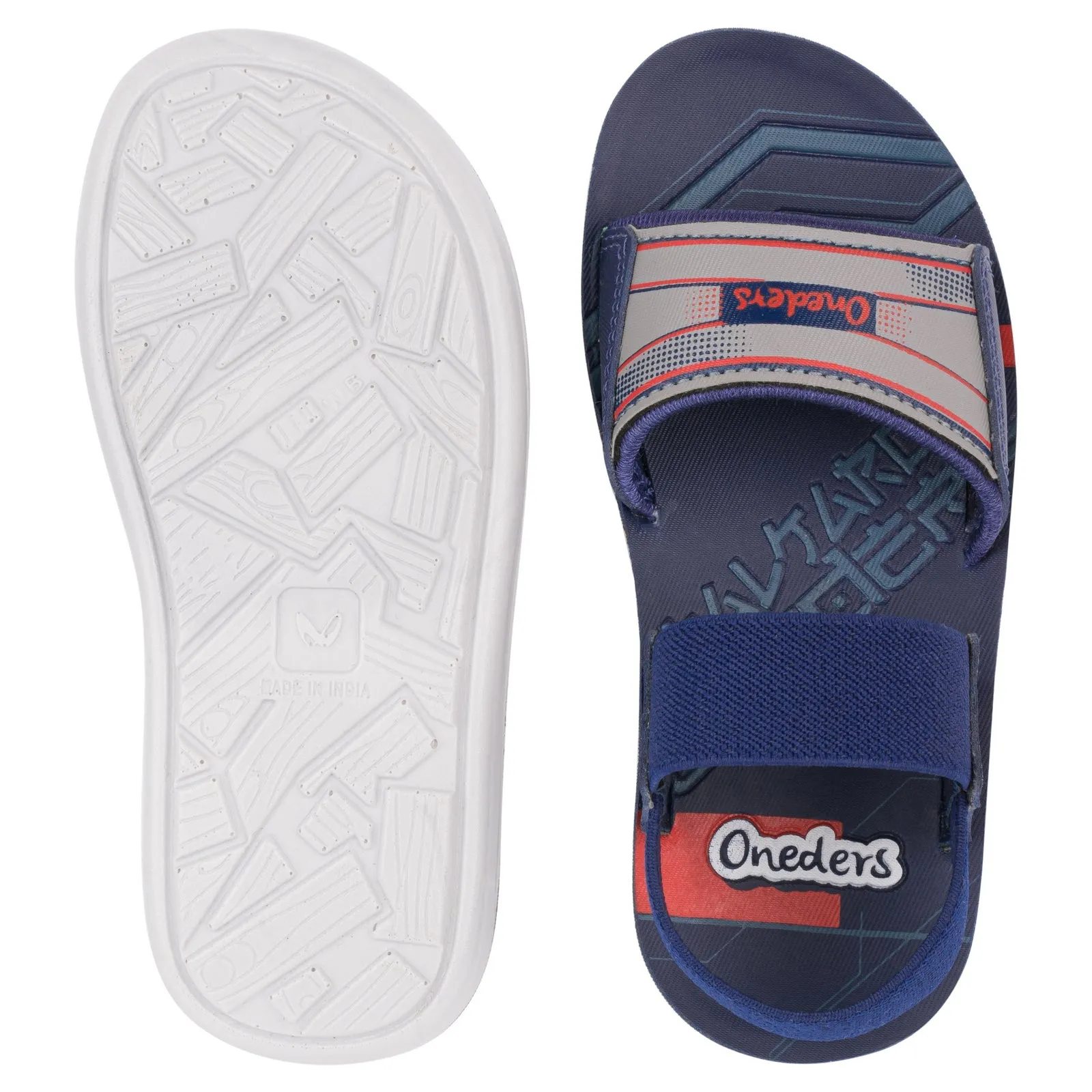 Walkaroo Kids Strappy Floater Sandal  - WK637 Blue