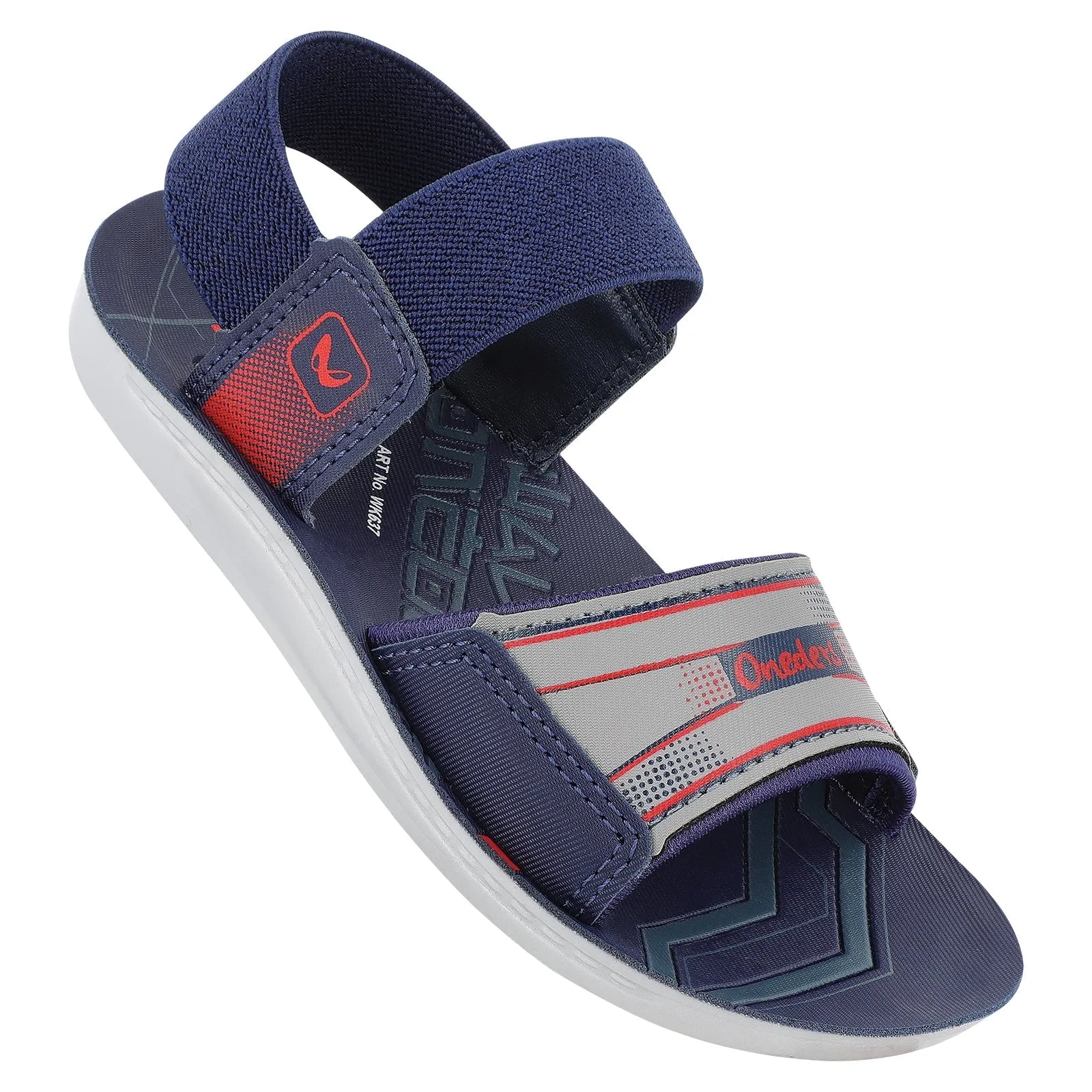 Walkaroo Kids Strappy Floater Sandal  - WK637 Blue