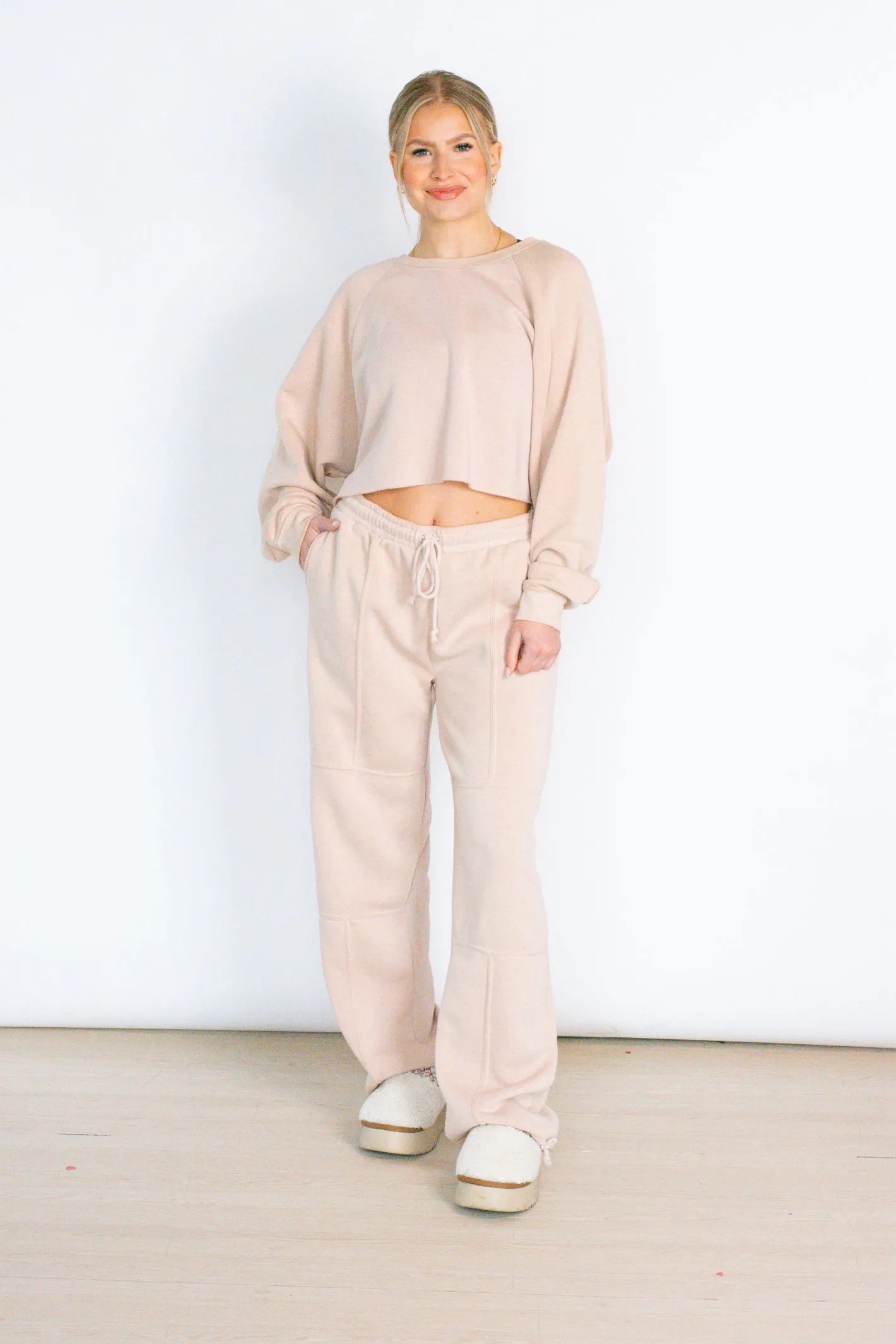 Weekend Adoration Tan Lounge Pant