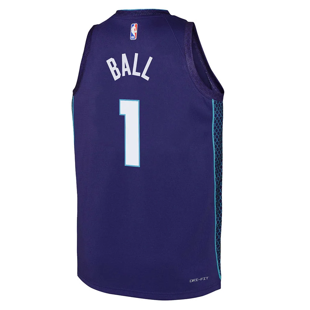 Youth Charlotte Hornets LaMelo Ball Statement Edition Jersey - Purple